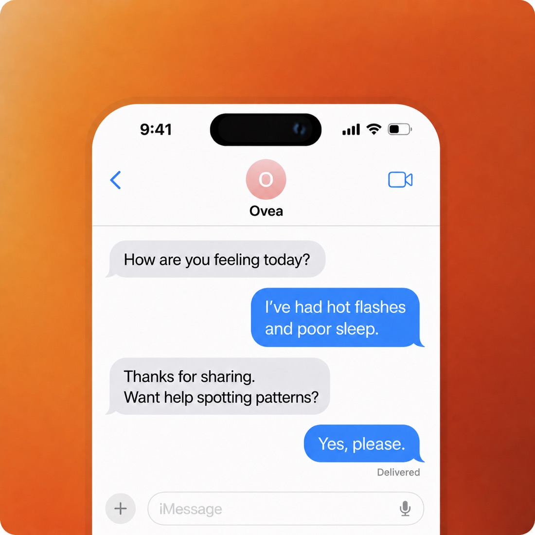 Chatting with Ovea any time