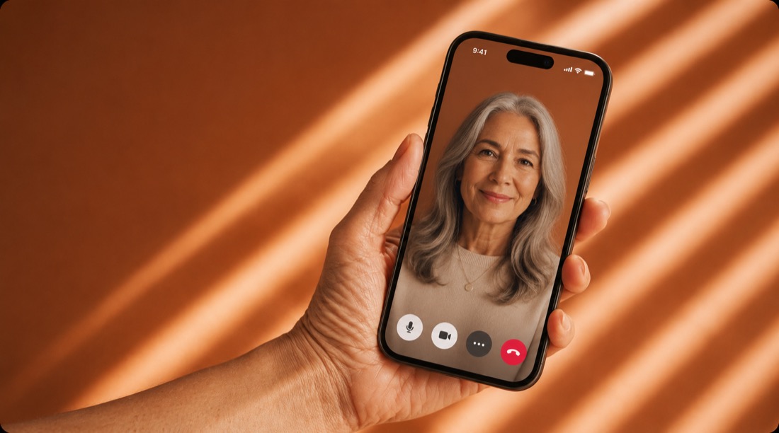 A video consultation with a menopause specialist